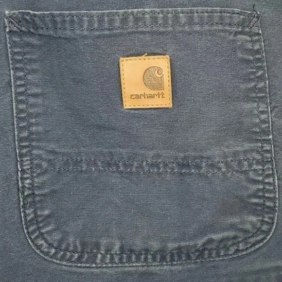 Carhartt Men's Cargo Shorts Size 38 Relaxed Fit Navy Blue Flat Front Canvas - Picture 5 of 9